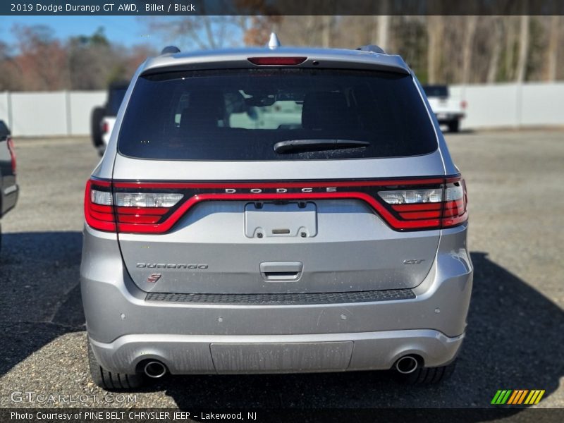 Billet / Black 2019 Dodge Durango GT AWD