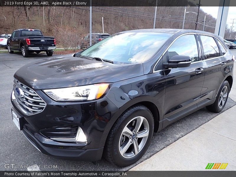 Agate Black / Ebony 2019 Ford Edge SEL AWD