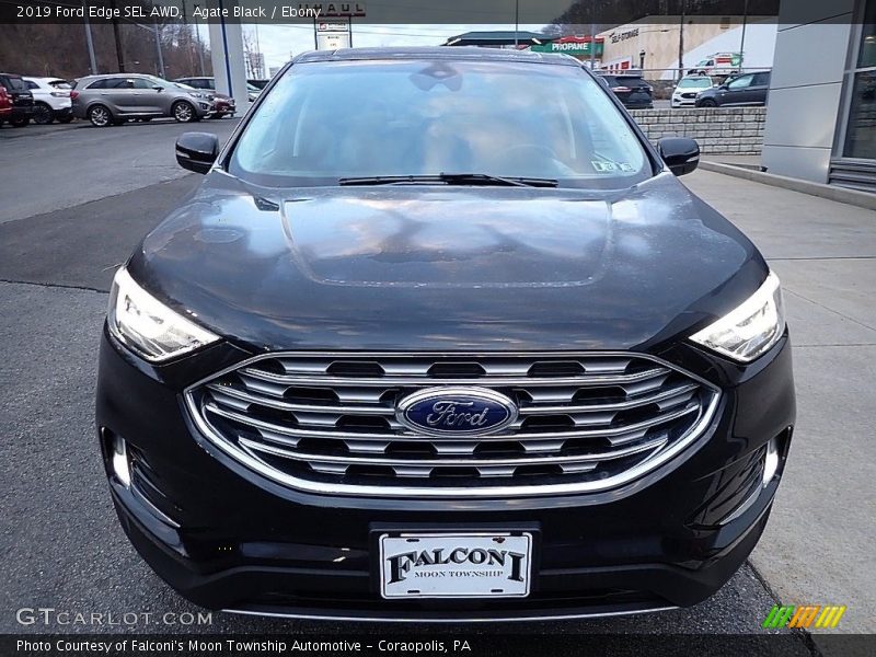 Agate Black / Ebony 2019 Ford Edge SEL AWD