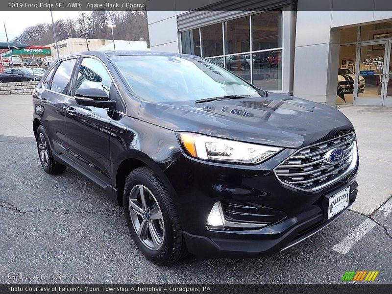 Agate Black / Ebony 2019 Ford Edge SEL AWD