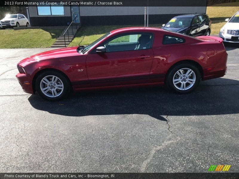 Red Candy Metallic / Charcoal Black 2013 Ford Mustang V6 Coupe