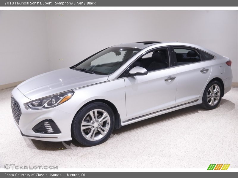 Symphony Silver / Black 2018 Hyundai Sonata Sport
