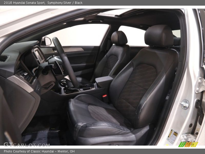 Symphony Silver / Black 2018 Hyundai Sonata Sport