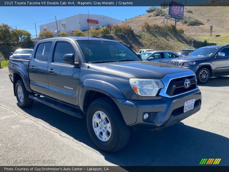 Magnetic Gray Metallic / Graphite 2015 Toyota Tacoma V6 Double Cab 4x4