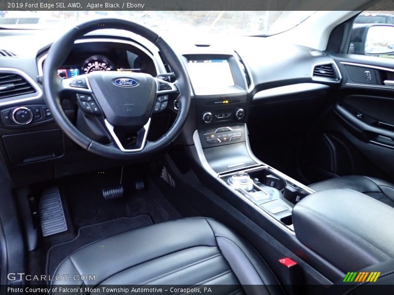 Agate Black / Ebony 2019 Ford Edge SEL AWD