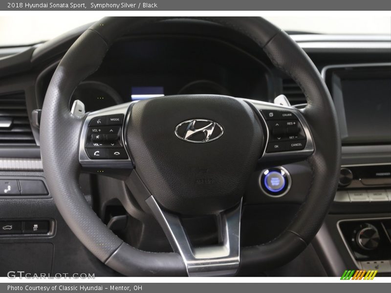 Symphony Silver / Black 2018 Hyundai Sonata Sport