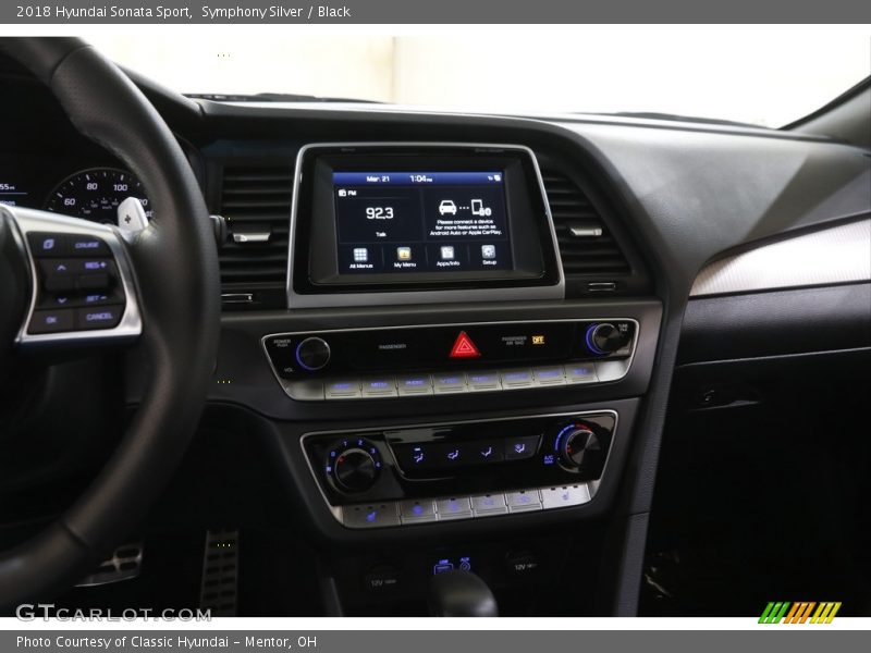 Symphony Silver / Black 2018 Hyundai Sonata Sport