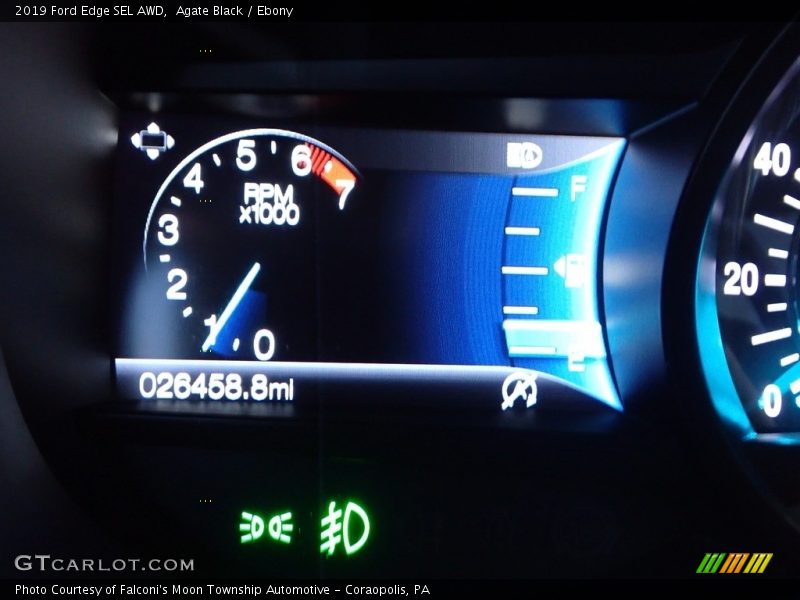 Agate Black / Ebony 2019 Ford Edge SEL AWD