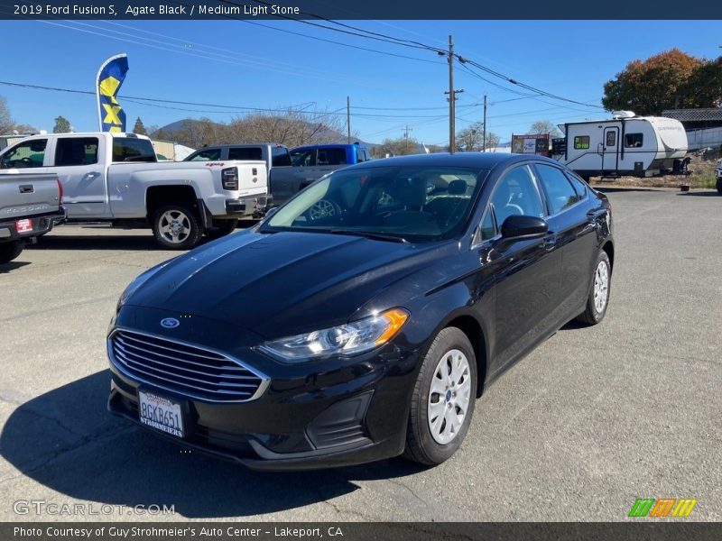 Agate Black / Medium Light Stone 2019 Ford Fusion S