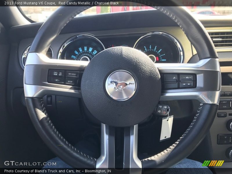 Red Candy Metallic / Charcoal Black 2013 Ford Mustang V6 Coupe