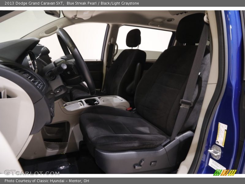 Blue Streak Pearl / Black/Light Graystone 2013 Dodge Grand Caravan SXT