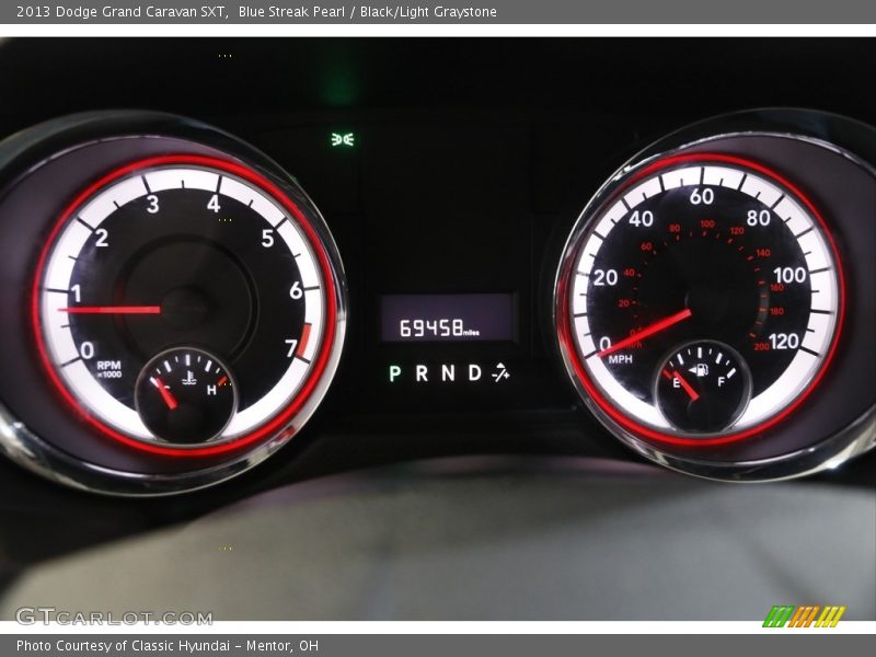Blue Streak Pearl / Black/Light Graystone 2013 Dodge Grand Caravan SXT