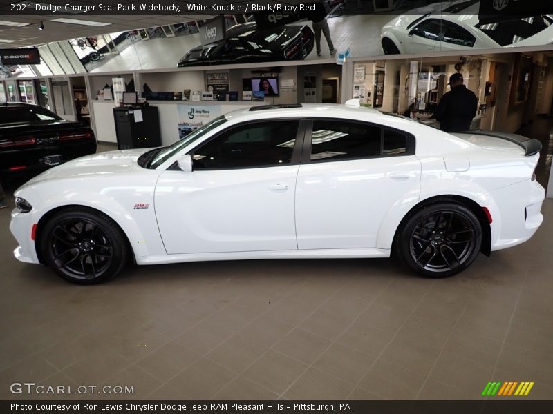 White Knuckle / Black/Ruby Red 2021 Dodge Charger Scat Pack Widebody