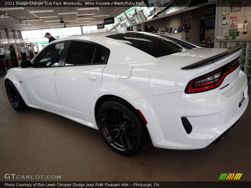 White Knuckle / Black/Ruby Red 2021 Dodge Charger Scat Pack Widebody