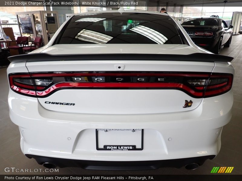 White Knuckle / Black/Ruby Red 2021 Dodge Charger Scat Pack Widebody