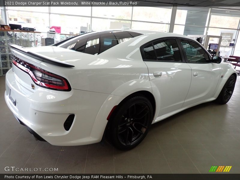 White Knuckle / Black/Ruby Red 2021 Dodge Charger Scat Pack Widebody