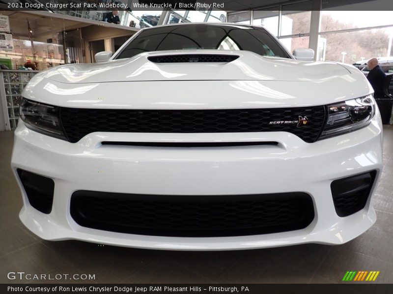 White Knuckle / Black/Ruby Red 2021 Dodge Charger Scat Pack Widebody