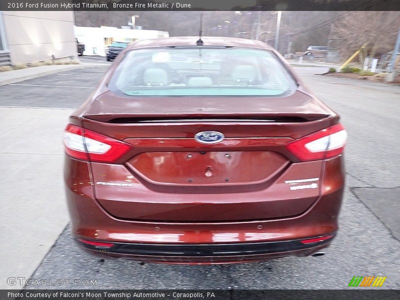 Bronze Fire Metallic / Dune 2016 Ford Fusion Hybrid Titanium