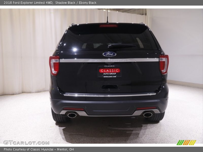 Shadow Black / Ebony Black 2018 Ford Explorer Limited 4WD