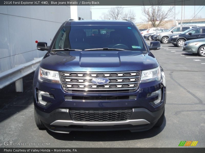 Blue Jeans Metallic / Ebony Black 2016 Ford Explorer XLT 4WD