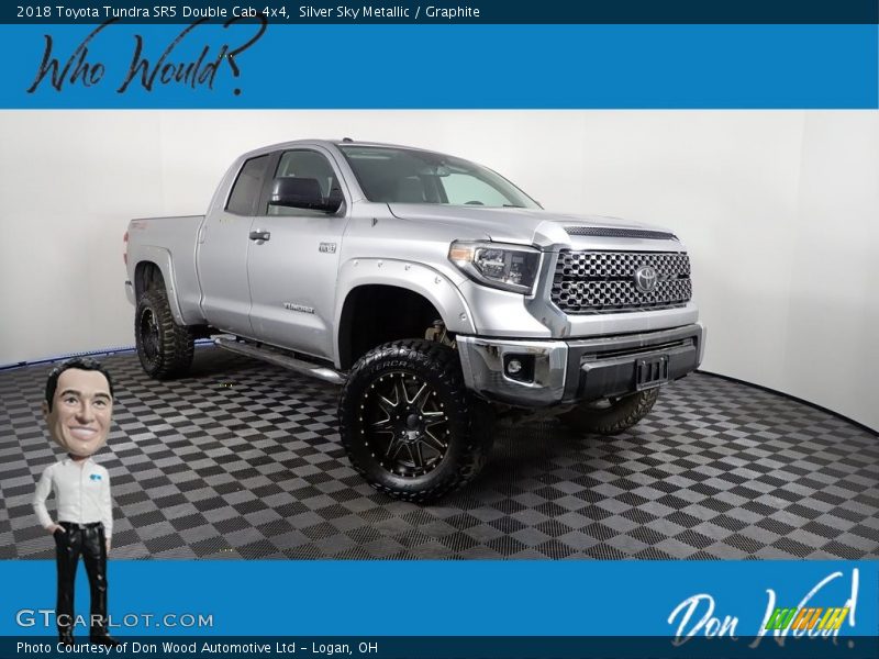Silver Sky Metallic / Graphite 2018 Toyota Tundra SR5 Double Cab 4x4
