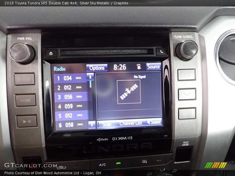 Silver Sky Metallic / Graphite 2018 Toyota Tundra SR5 Double Cab 4x4