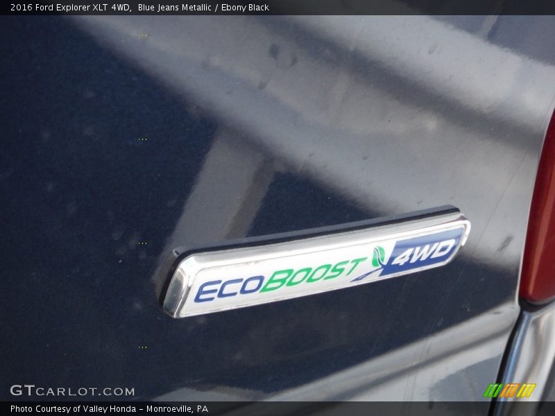Blue Jeans Metallic / Ebony Black 2016 Ford Explorer XLT 4WD