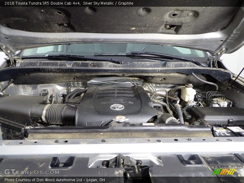 Silver Sky Metallic / Graphite 2018 Toyota Tundra SR5 Double Cab 4x4