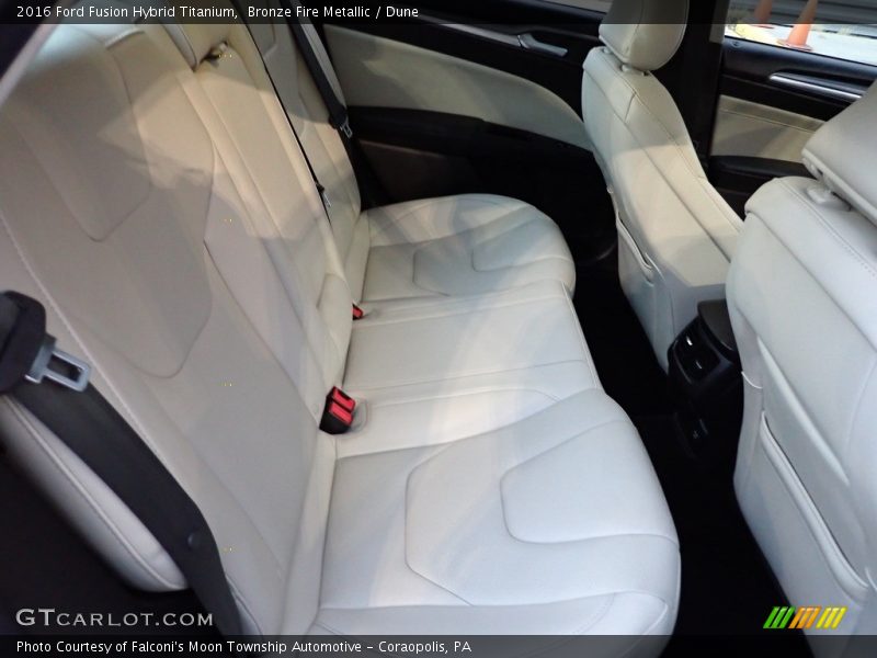 Rear Seat of 2016 Fusion Hybrid Titanium