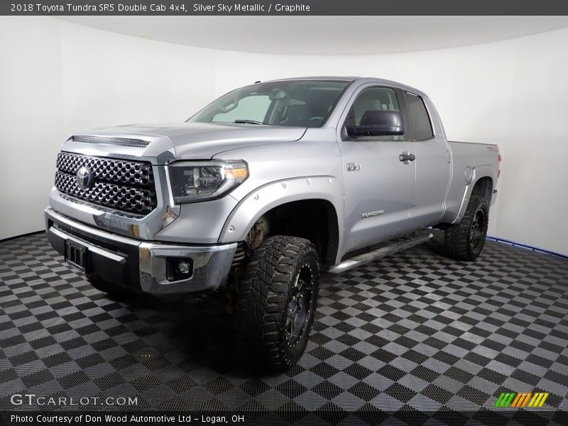 Silver Sky Metallic / Graphite 2018 Toyota Tundra SR5 Double Cab 4x4