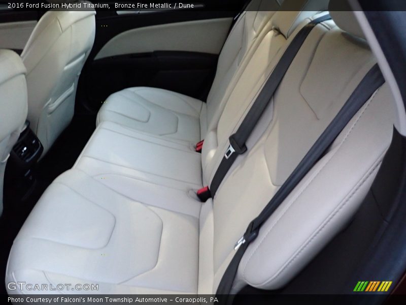 Rear Seat of 2016 Fusion Hybrid Titanium