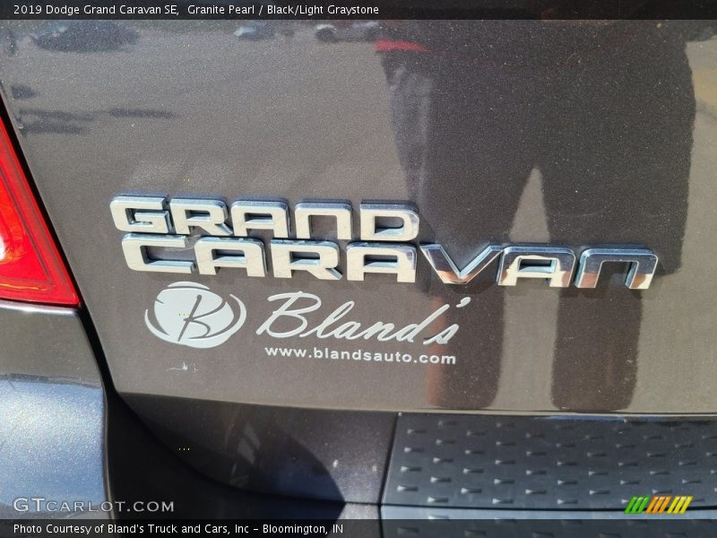 Granite Pearl / Black/Light Graystone 2019 Dodge Grand Caravan SE