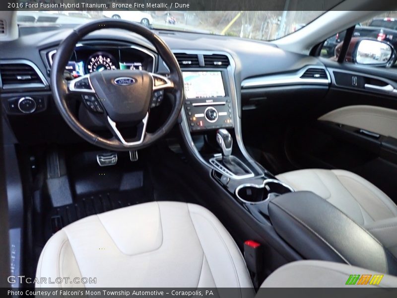  2016 Fusion Hybrid Titanium Dune Interior