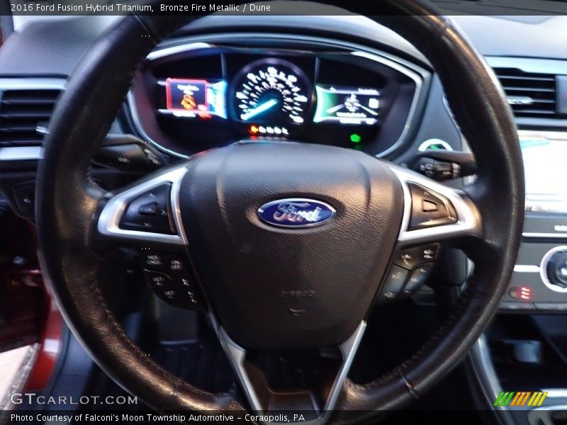 Bronze Fire Metallic / Dune 2016 Ford Fusion Hybrid Titanium