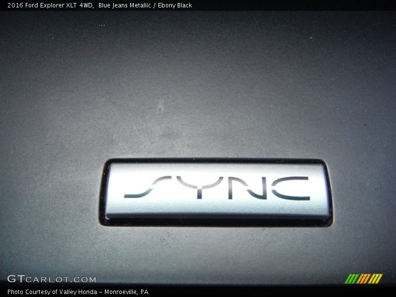 Blue Jeans Metallic / Ebony Black 2016 Ford Explorer XLT 4WD