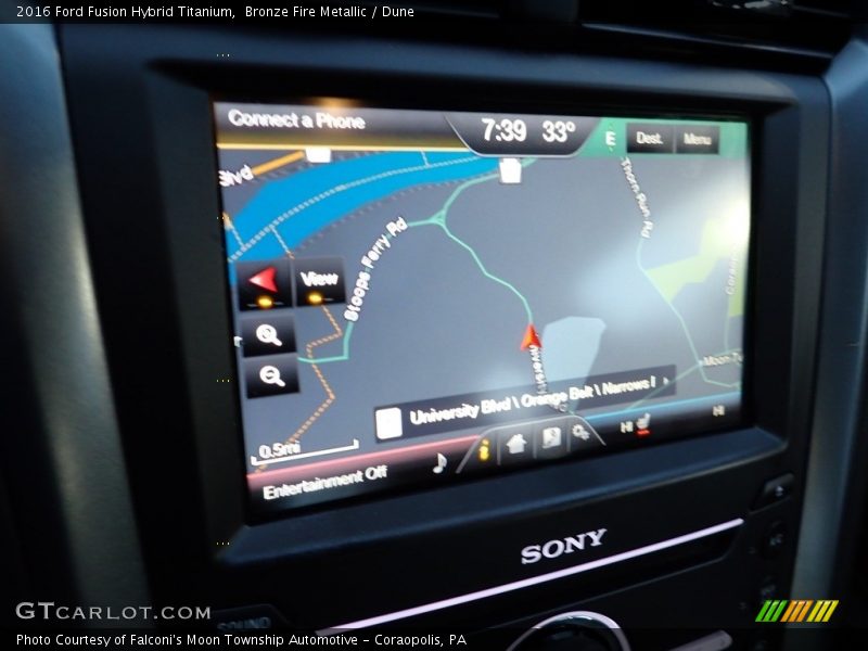 Bronze Fire Metallic / Dune 2016 Ford Fusion Hybrid Titanium