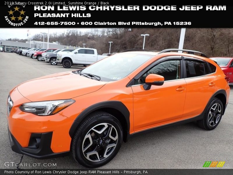 Sunshine Orange / Black 2019 Subaru Crosstrek 2.0i Limited