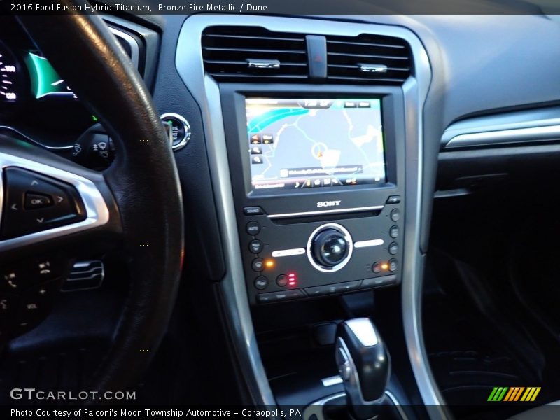 Bronze Fire Metallic / Dune 2016 Ford Fusion Hybrid Titanium
