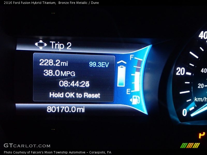 Bronze Fire Metallic / Dune 2016 Ford Fusion Hybrid Titanium