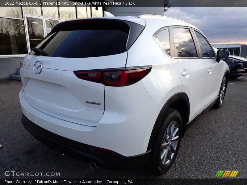 Snowflake White Pearl Mica / Black 2022 Mazda CX-5 S Preferred AWD