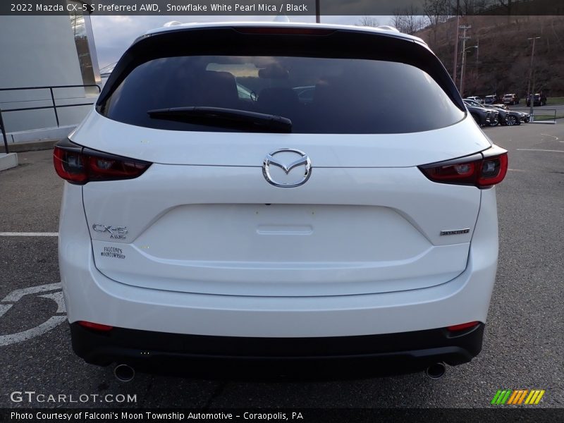 Snowflake White Pearl Mica / Black 2022 Mazda CX-5 S Preferred AWD