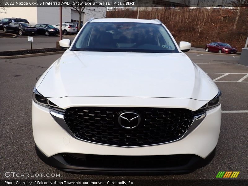 Snowflake White Pearl Mica / Black 2022 Mazda CX-5 S Preferred AWD