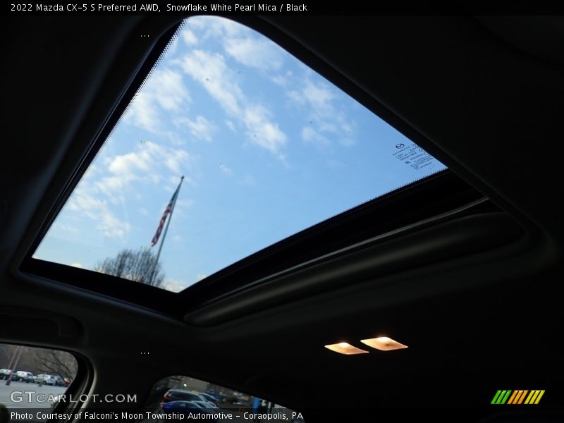 Snowflake White Pearl Mica / Black 2022 Mazda CX-5 S Preferred AWD