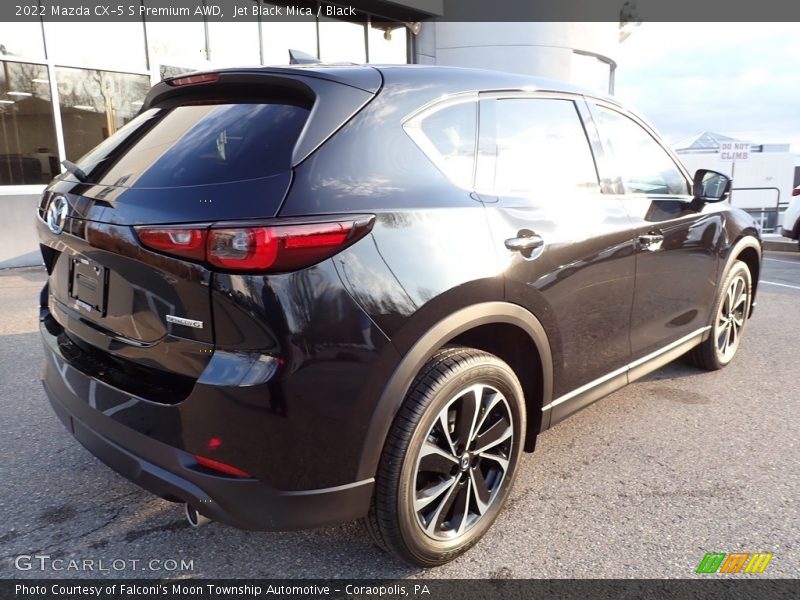 Jet Black Mica / Black 2022 Mazda CX-5 S Premium AWD
