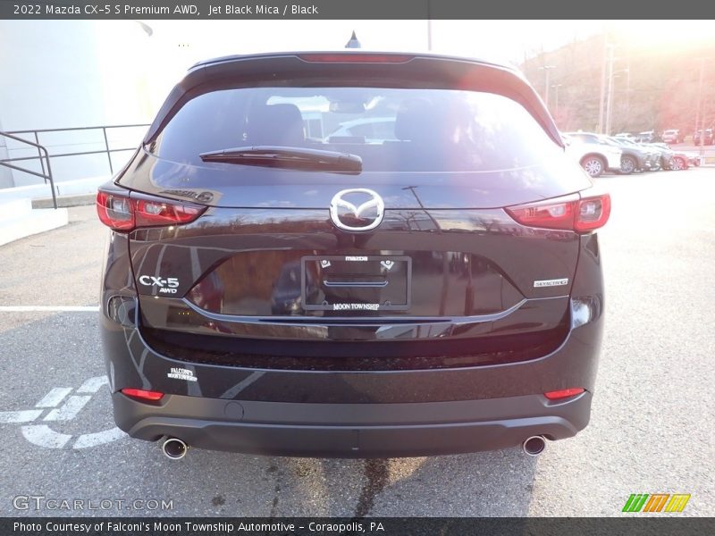 Jet Black Mica / Black 2022 Mazda CX-5 S Premium AWD