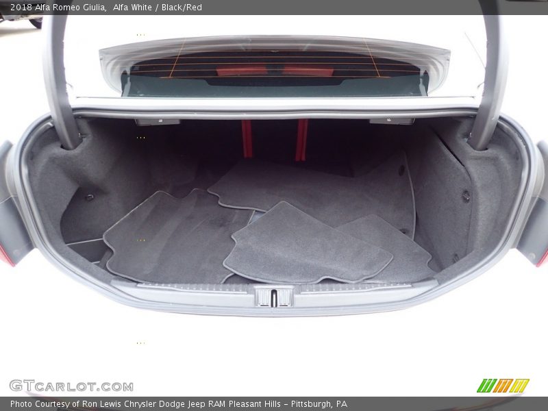Alfa White / Black/Red 2018 Alfa Romeo Giulia