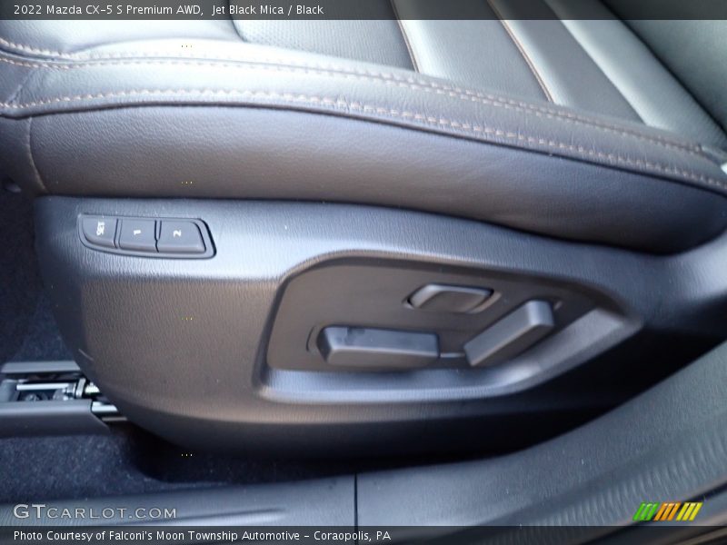 Jet Black Mica / Black 2022 Mazda CX-5 S Premium AWD
