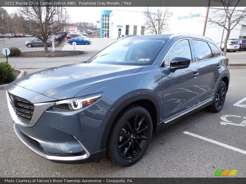 Polymetal Gray Metallic / Red 2022 Mazda CX-9 Carbon Edition AWD