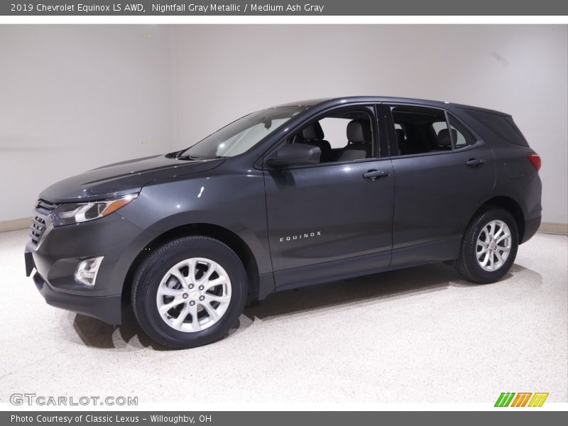 Nightfall Gray Metallic / Medium Ash Gray 2019 Chevrolet Equinox LS AWD