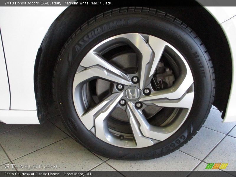 Platinum White Pearl / Black 2018 Honda Accord EX-L Sedan